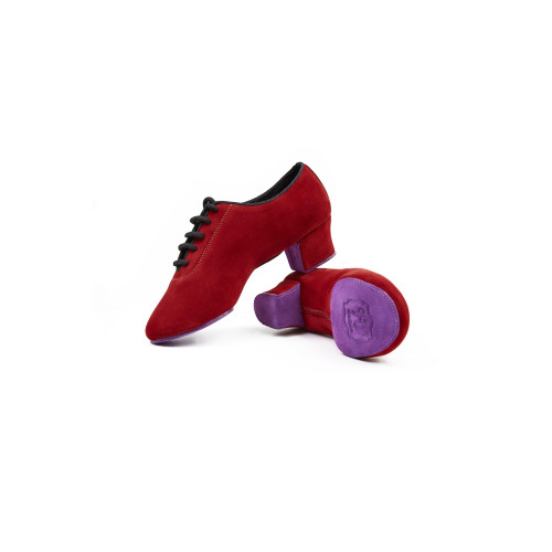 Dance shoes IVDANCE LA-13T red/purple